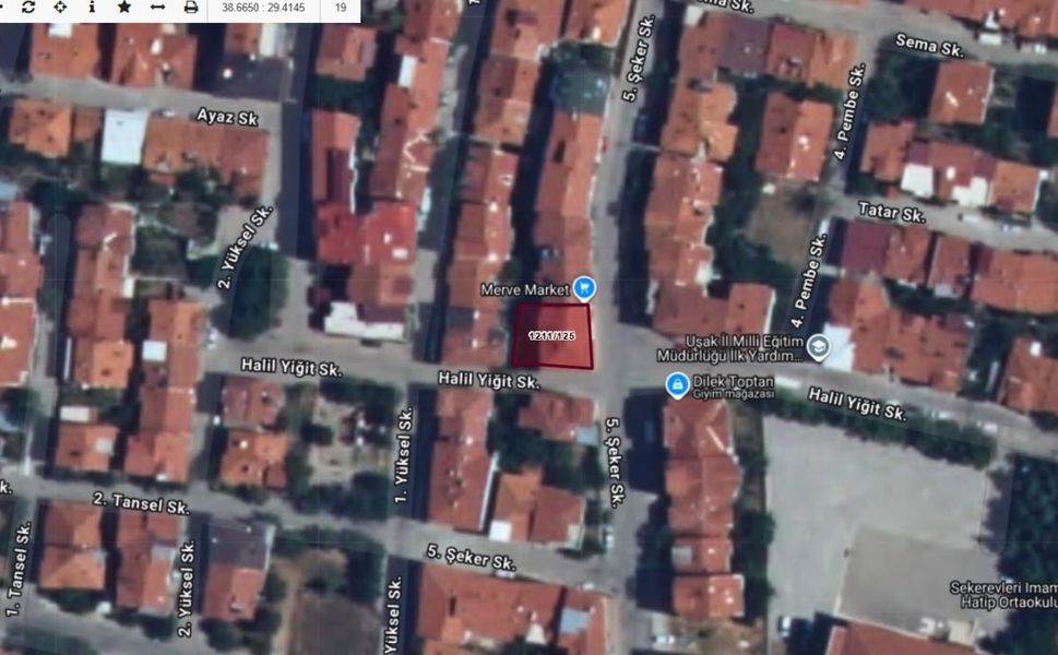 Uşak merkezde icradan satılık bina ve işyeri