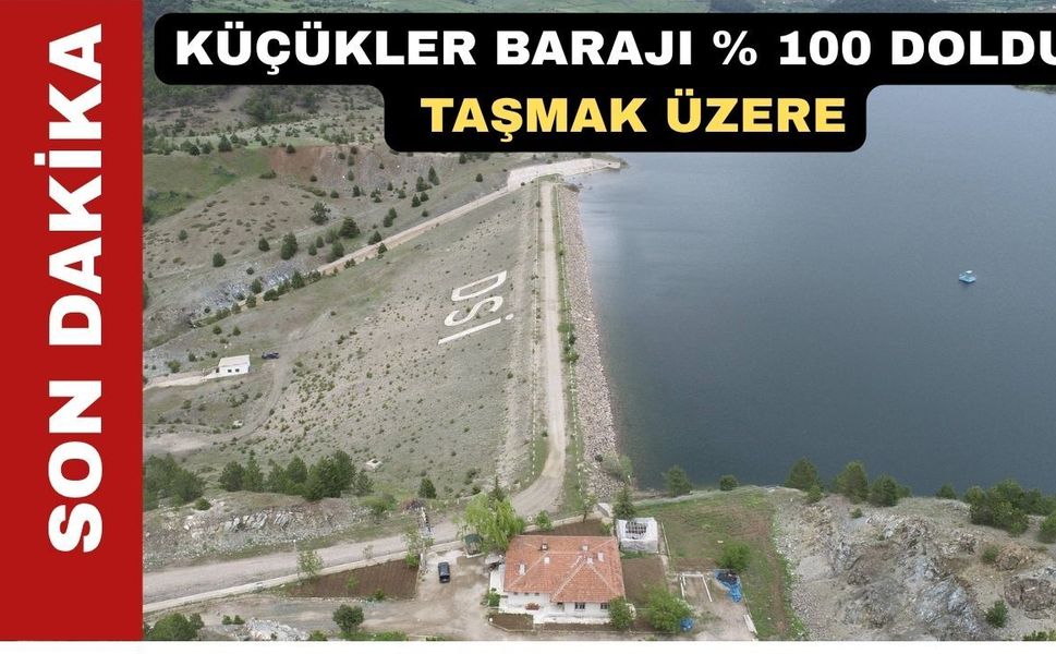 Uşak Küçükler Barajından sel tehlikesi