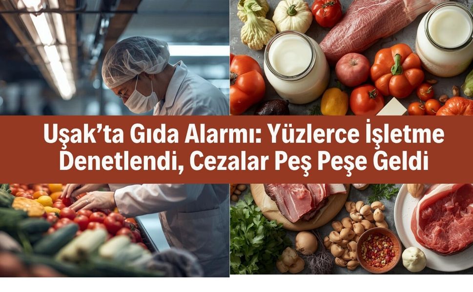 Uşak’ta Gıda Alarmı: Yüzlerce İşletme Denetlendi, Cezalar Peş Peşe Geldi