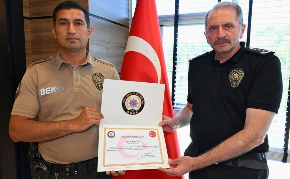 Uşak’ta görev yapan bekçiden örnek davranış
