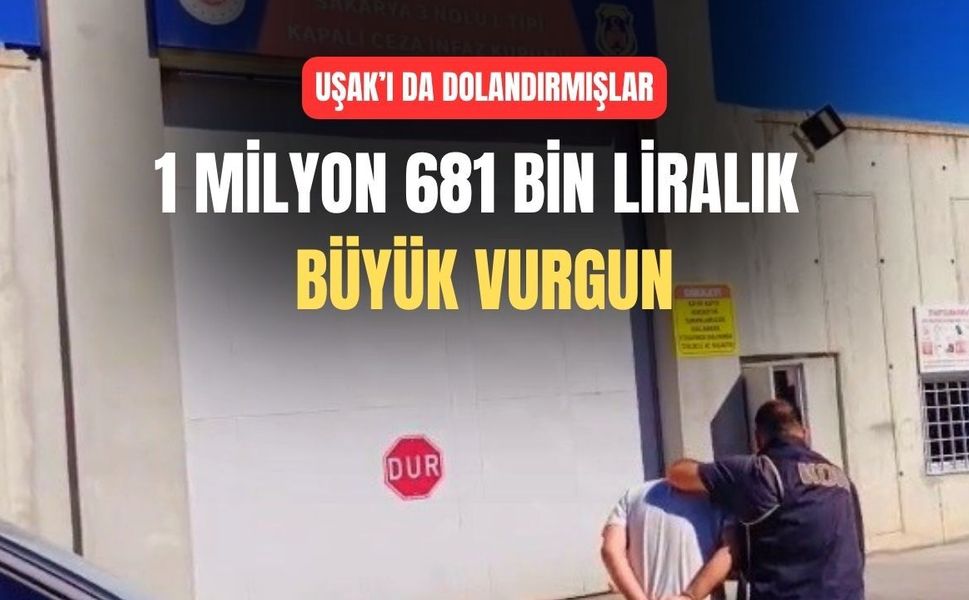 Uşak’tan 324 bin TL Tokatlayan Suç Örgütü Üyesi Yakalandı