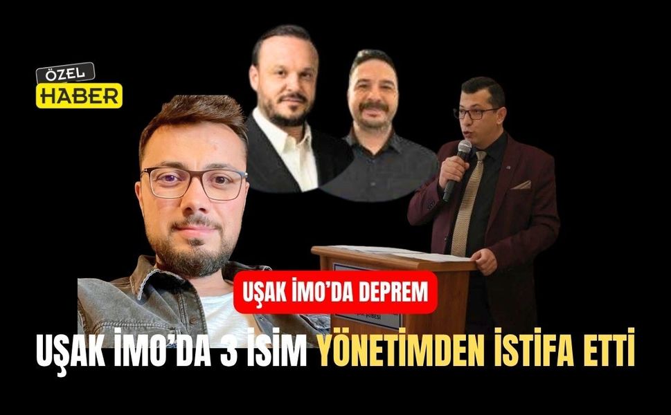 Uşak İnşaat Mühendisleri Oda yönetiminden üç istifa