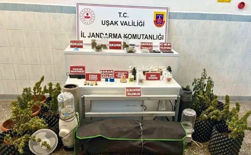Uşak ve 44 ilde daha “Narko Pars” operasyonu