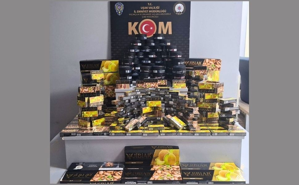 Uşak merkezde 17,5 kilo kaçak tütün ele geçirildi