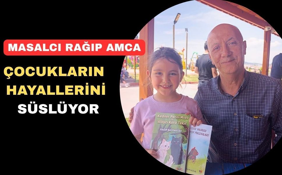 Uşak’ın ‘Masalcı Rağıp Amcası’ okuldan okula koşturuyor