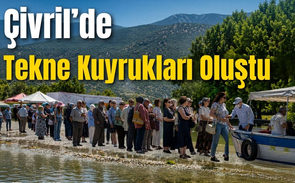 Çivril’de Tekne Kuyrukları Oluştu