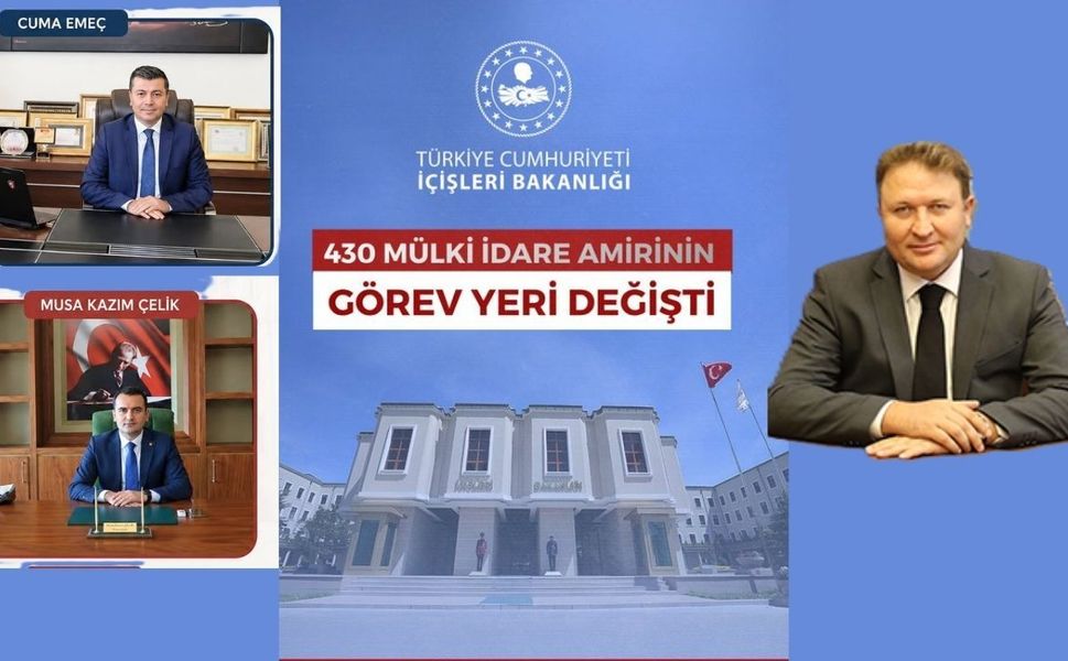 Uşak’ta Bir Vali yardımcısı ve kaymakamın görev yeri değişti