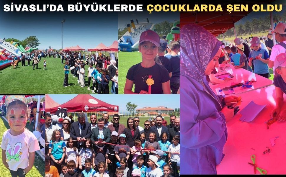 Uşak’ın Sivaslı ilçesinde çocuk festivali