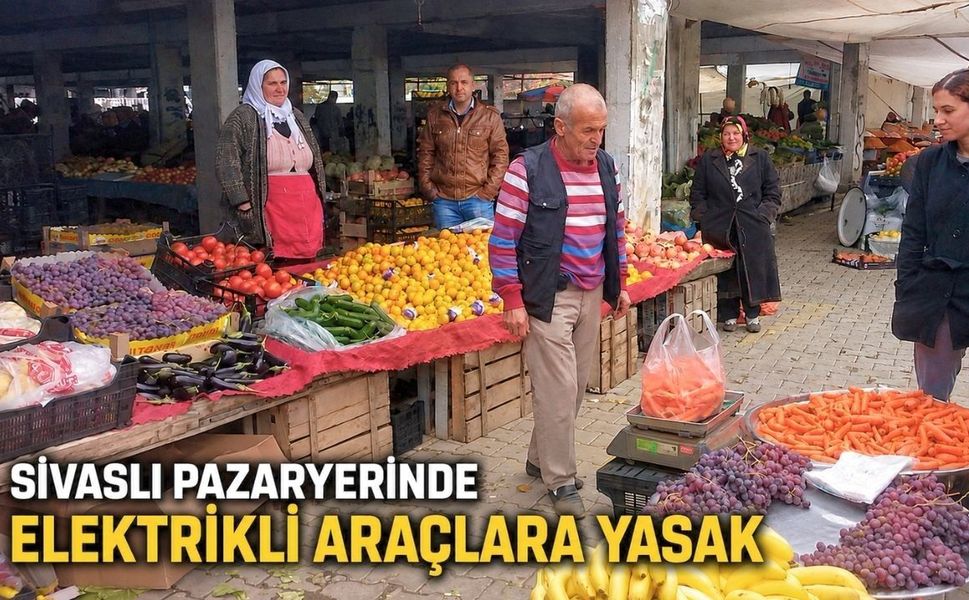 Uşak Sivaslı’da Pazar Yerine Elektrikli Araç Girişine Yasak