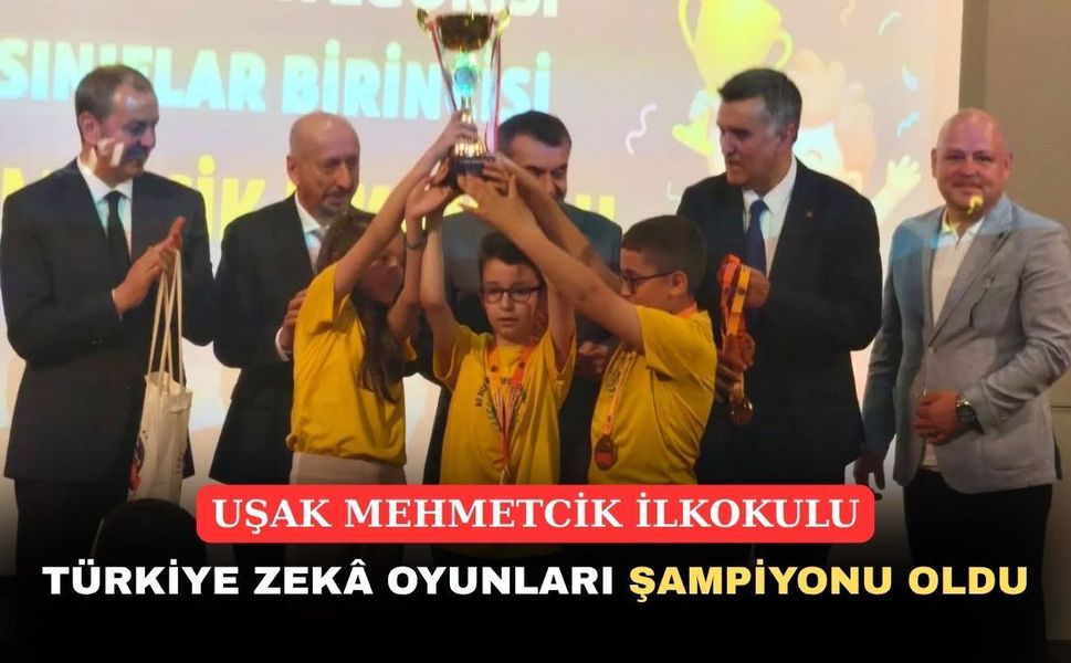 Uşak’ın zeki çocukları Türkiye Birincisi oldu