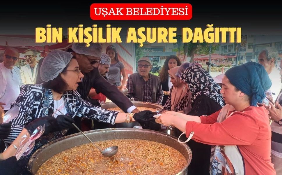 Uşak Belediyesi Muharrem ayında bin kişilik aşure dağıttı