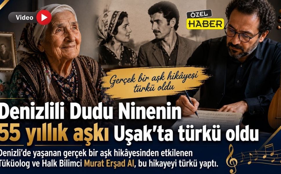 Denizlili Dudu Ninenin 55 yıllık aşkı Uşak’ta türkü oldu