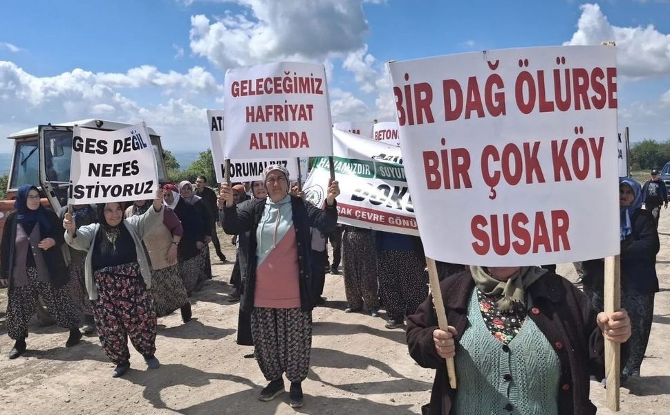 Uşak’ın Bağbaşı köyünde  GES’cilere DSİ Freni