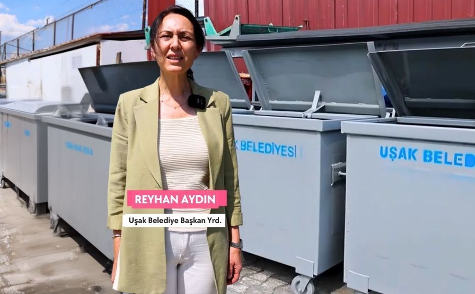 Uşak Belediyesi kendi konteynerini kendi üretiyor