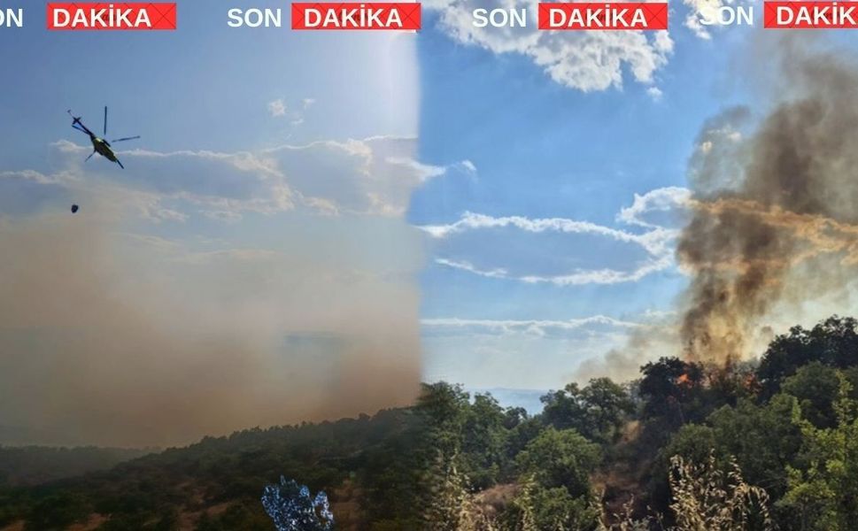 Uşak’ta bu yazın en büyük orman yangını başladı