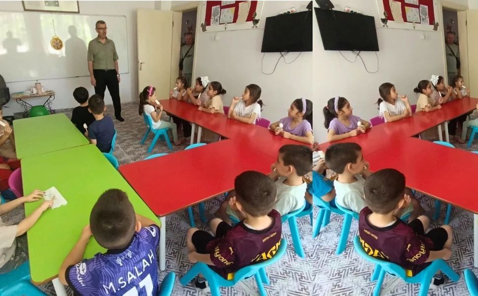Uşak Müftüsü Mesut Harmancı Yaz Kur'an Kursu Öğrencileriyle Buluştu