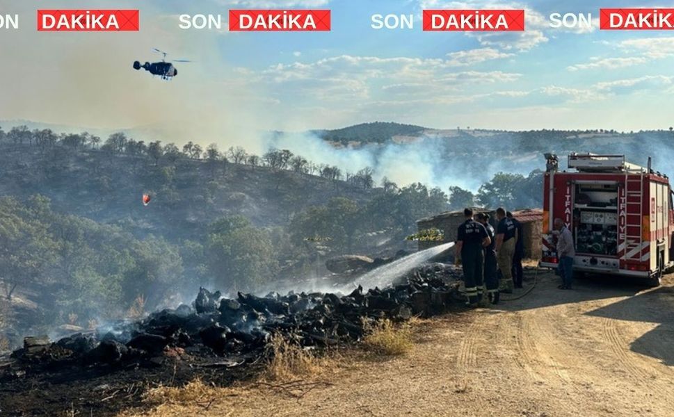 Uşak’taki Orman Yangını An İtibarıyla Kontrol Altına Alındı