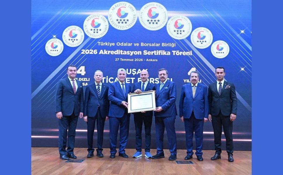 Uşak Ticaret Borsası TOBB Akreditasyon Belgesi Aldı