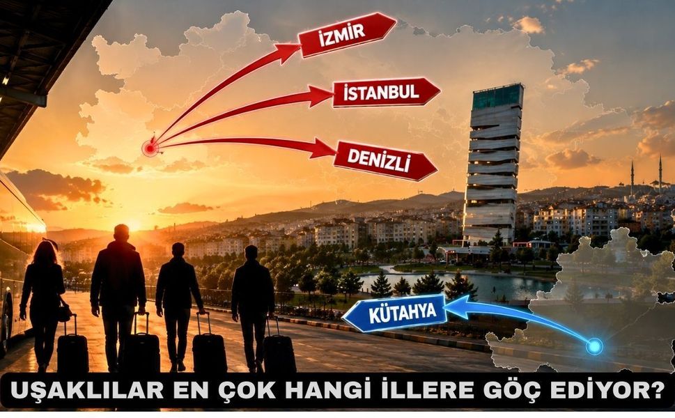 Uşaklılar  en çok İzmir’e göç etti