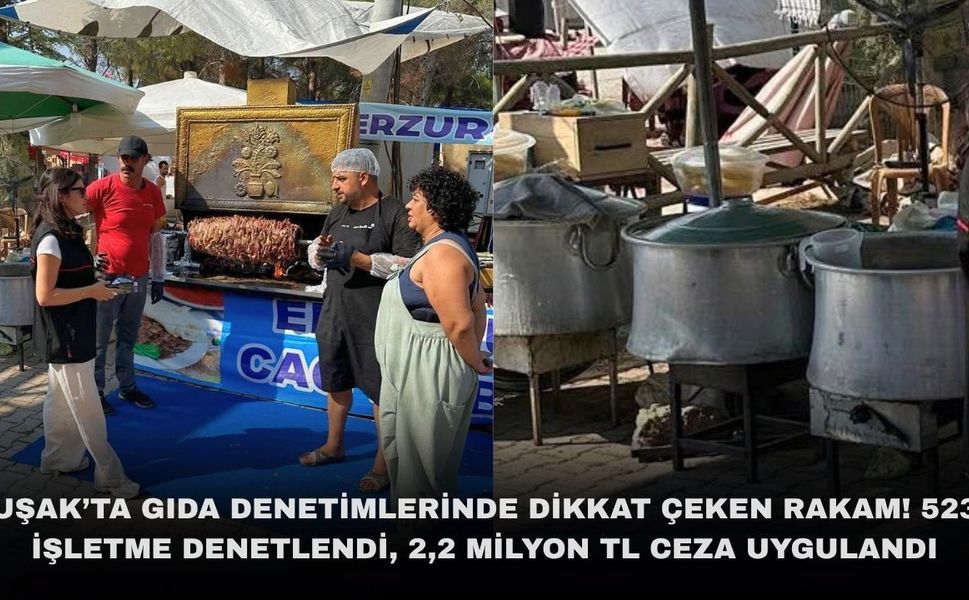 Uşak’ta Gıda Denetimlerinde Dikkat Çeken Rakamlar