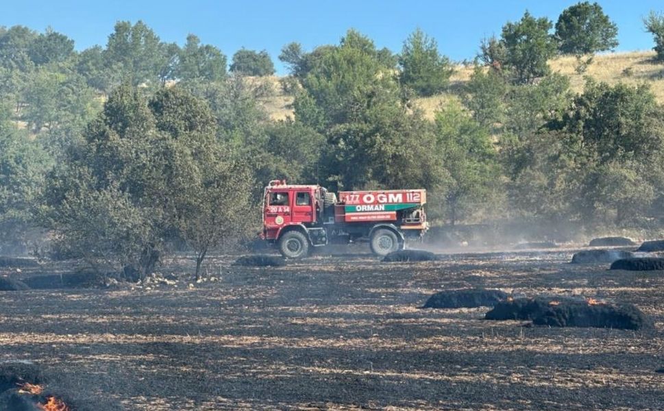 Uşak'ta Yangın Ormanlık Alana Sıçradı