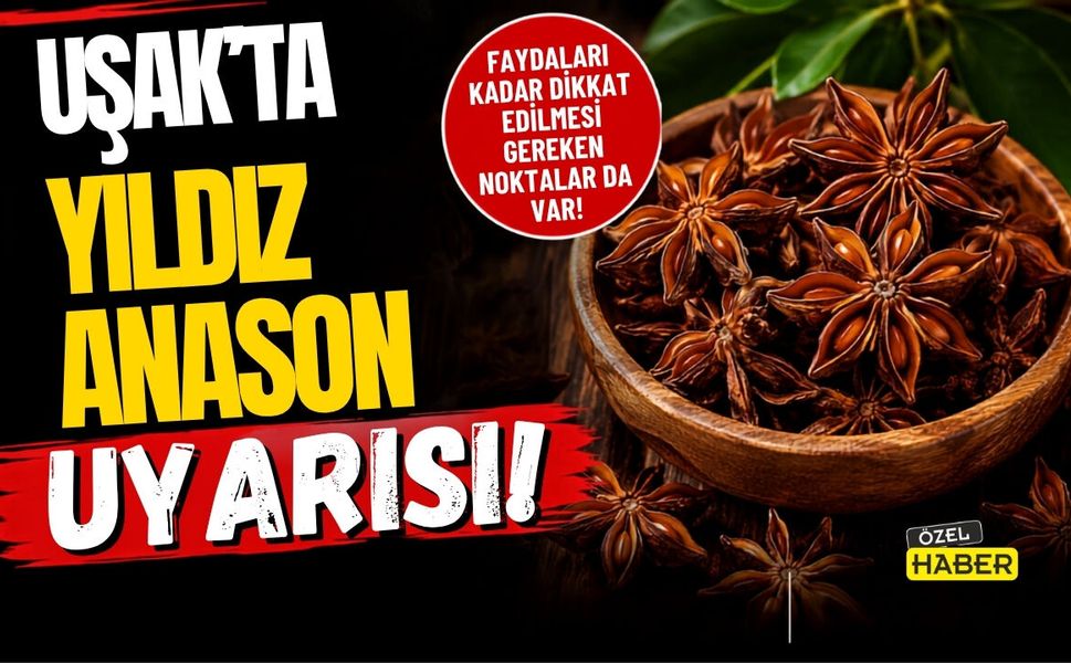Uşak’ta Yıldız Anason Uyarısı!