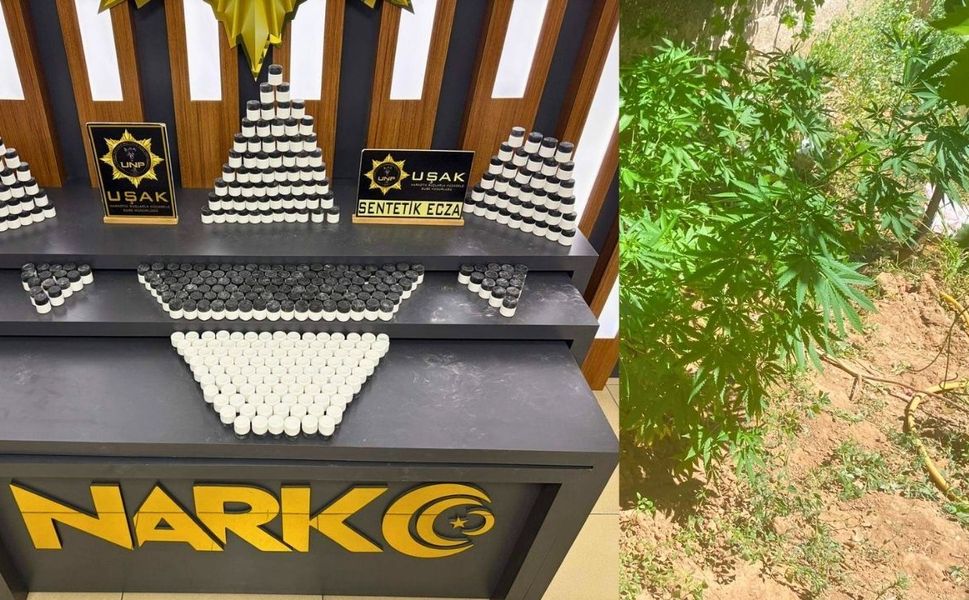 Uşak'ta Yasaklı Madde Operasyonlarında Ağır Darbe