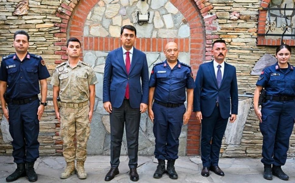 Uşak’ta Jandarma Komutanlığında Terfi Sevinci
