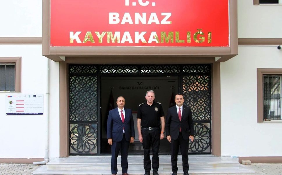 Uşak İl Emniyet Müdürü Taner Çiftçi’den Banaz Kaymakamı Musa Kazım Çelik’e Ziyaret