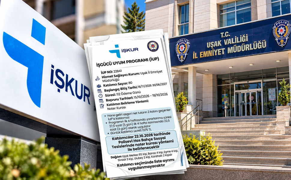 Uşak’ta İŞKUR 80 Kişi Alacak! Başvurular Başladı