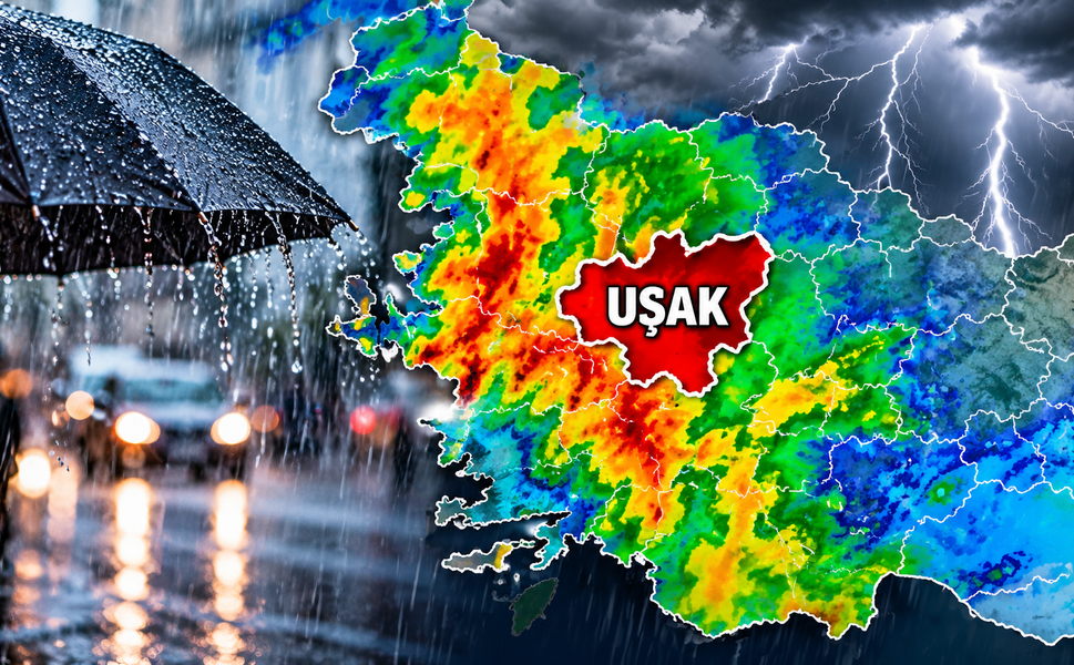 Uşak’a Kuvvetli Sağanak Uyarısı! Sel ve Su Baskınına Dikkat