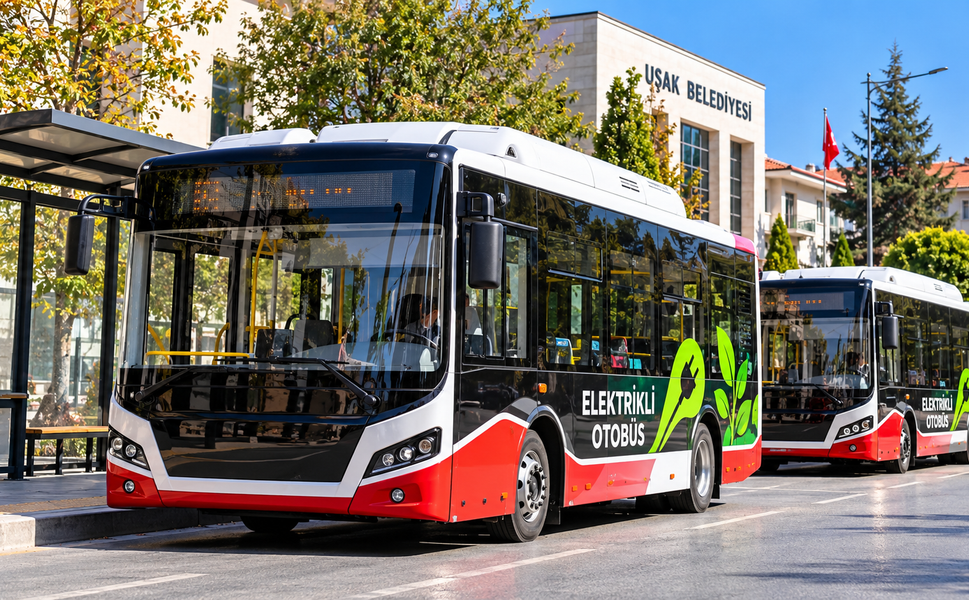 Uşak’ta Elektrikli Otobüslerin Yeni Sefer Saatleri Belli Oldu