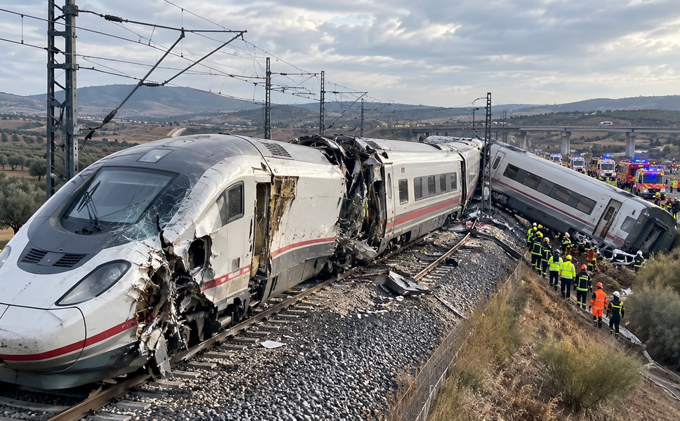 İspanya'da İki Hızlı Tren Çarpıştı: 64 Kişi Hayatını Kaybetti