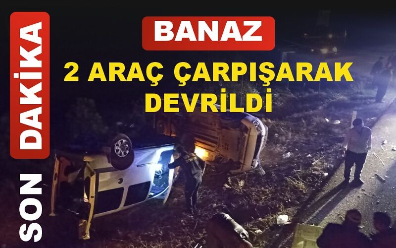 Uşak Banaz ilçesinde Kaza 9 kişi yaralandı