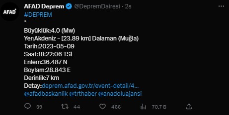 Muğla Depremm