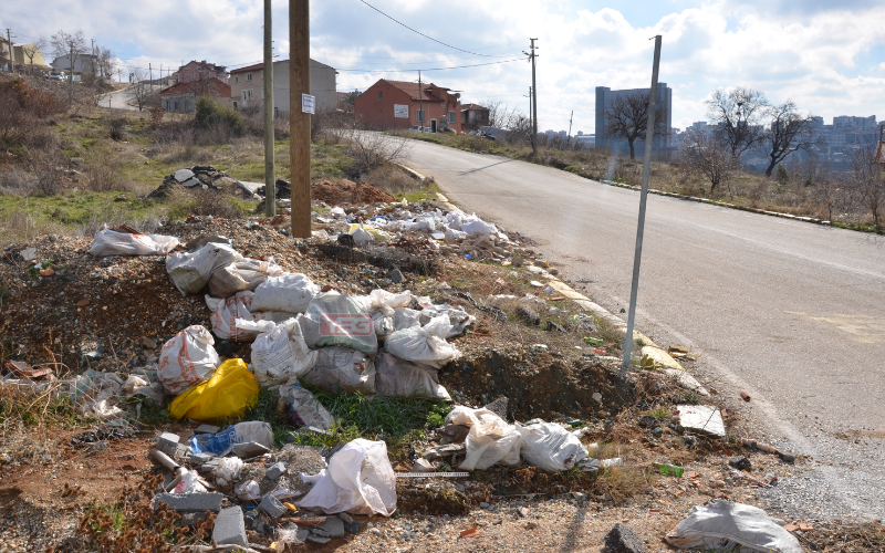 Uşak Kuzey Çevre Yolu Çöplük