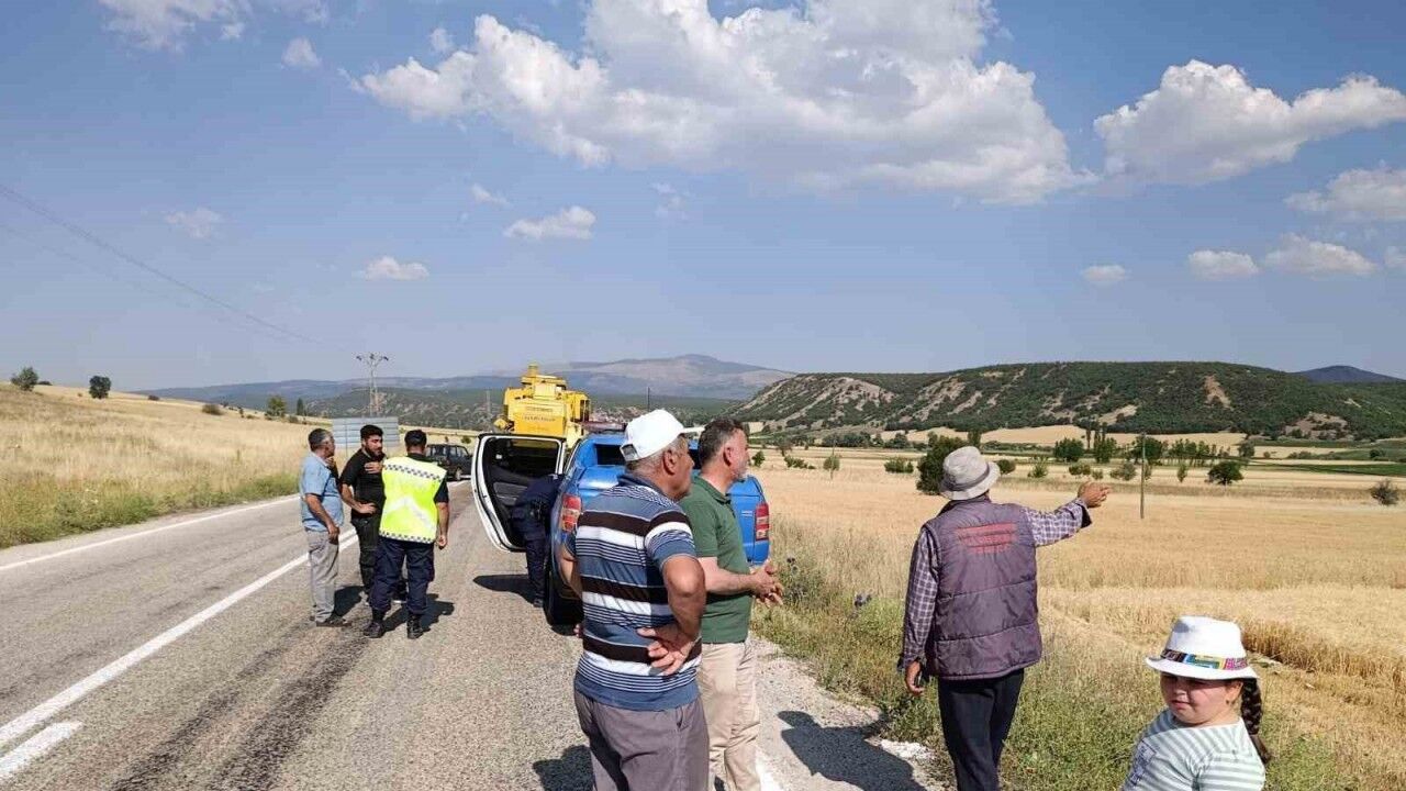 Derbent’te biçerdöver yangını çıktı