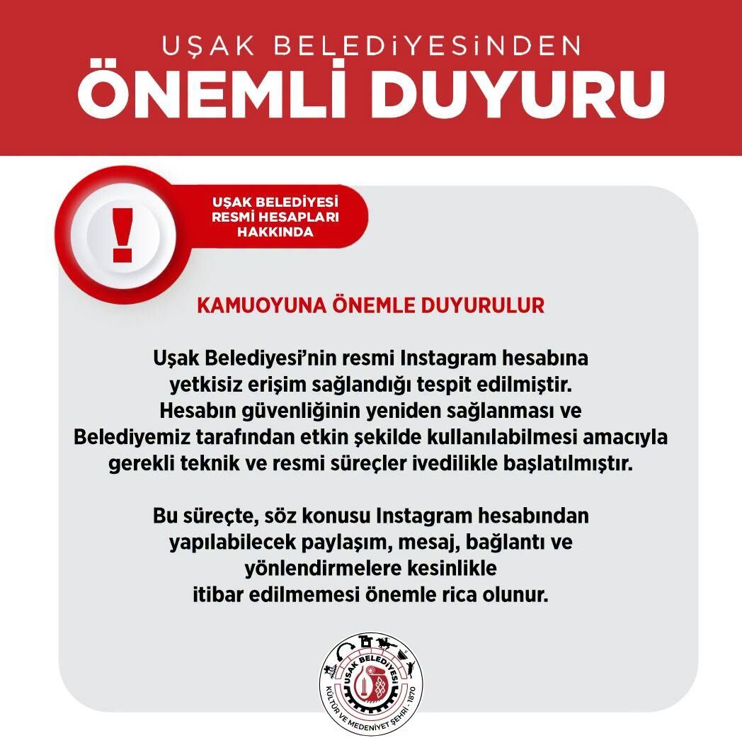 Buşak Belediye Duyuru