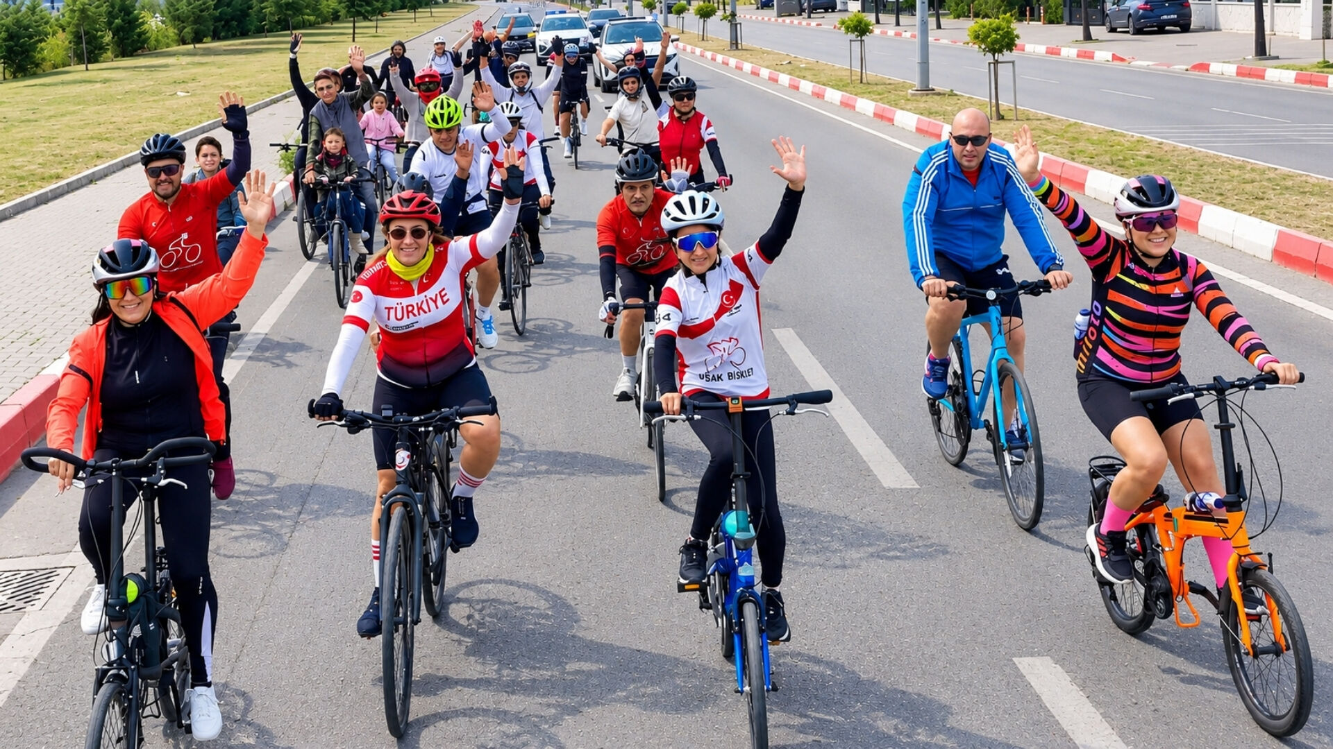 Uşak’ta Türkiye Pedallıyor Etkinliği Büyük Coşkuyla Gerçekleştirildi