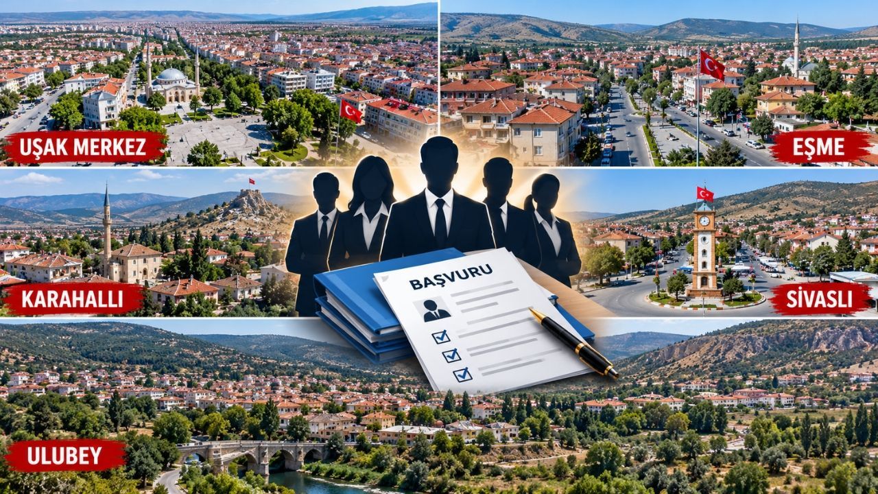 Uşak Merkez ve 4 İlçesine 7 Personel Alınacak