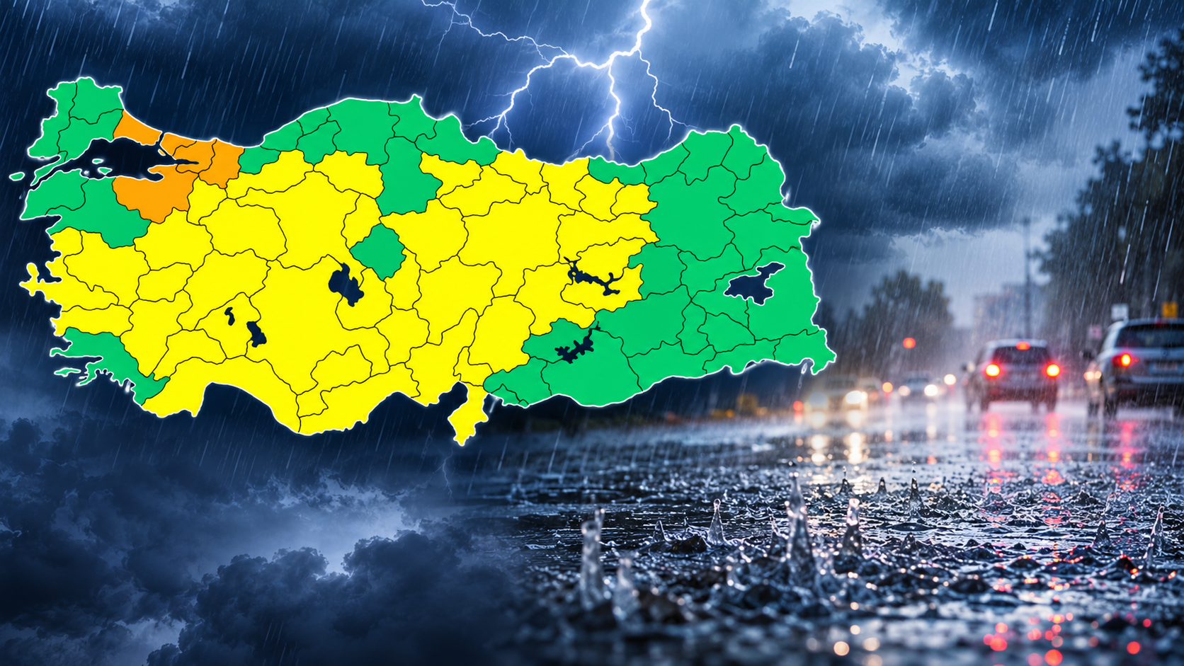 Uşak Dahil 8 İl İçin Kuvvetli Sağanak Uyarısı!