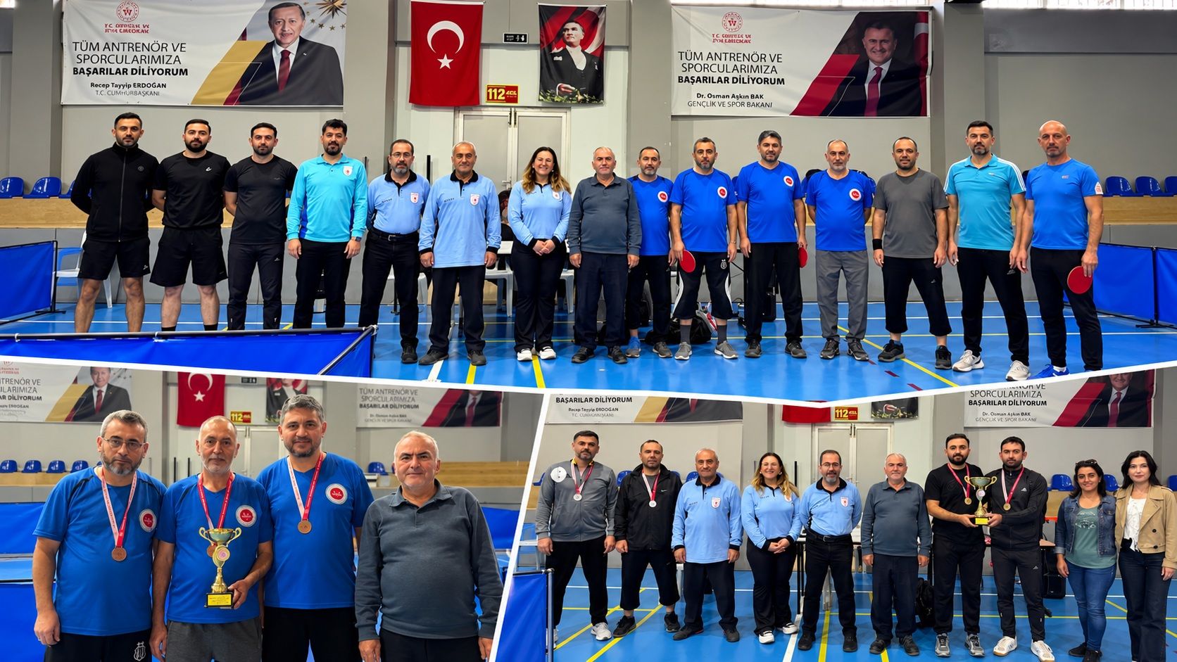 Uşak’ta Kamu Spor Oyunları Masa Tenisi Turnuvası Sona Erdi