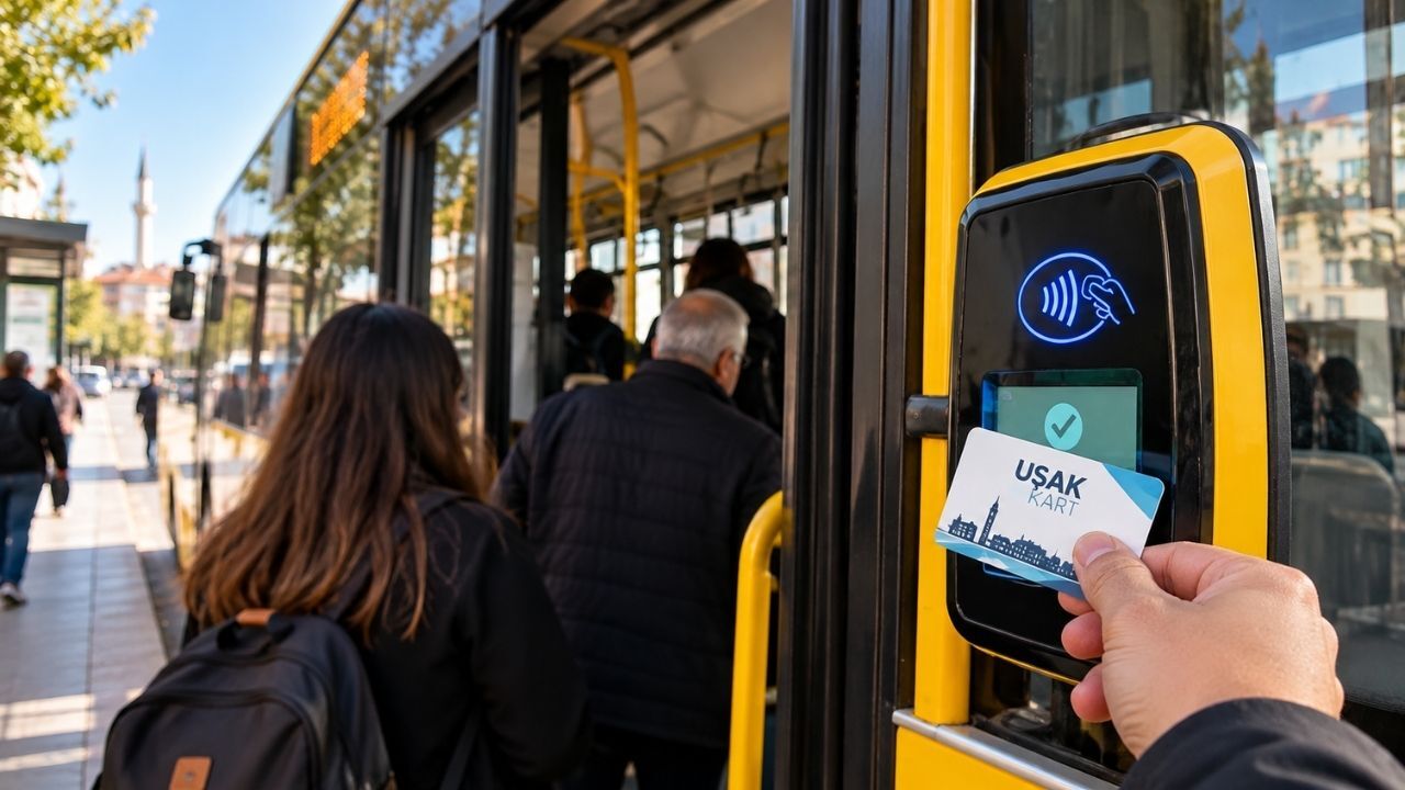Uşak’ta Otobüslerde Nakit Ödeme Sona Eriyor