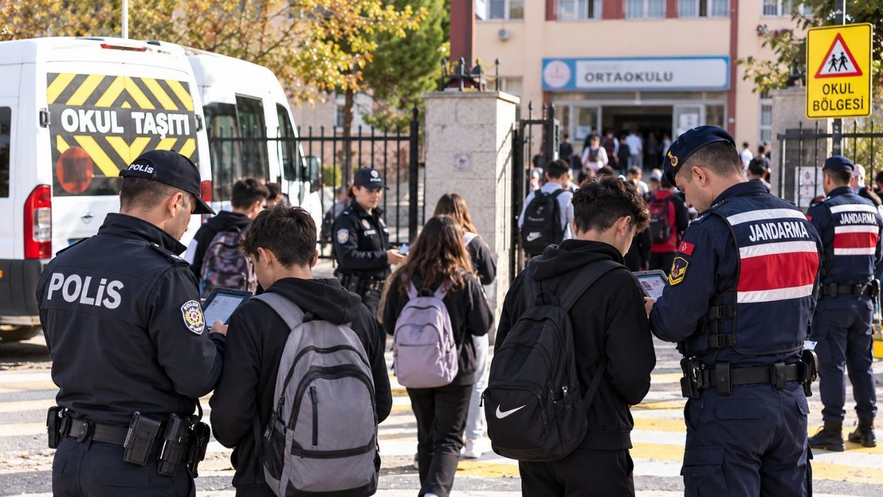 Uşak’ta Okul Çevrelerinde Sıkı Denetim: 5 Bin 242 Kişi Sorgulandı