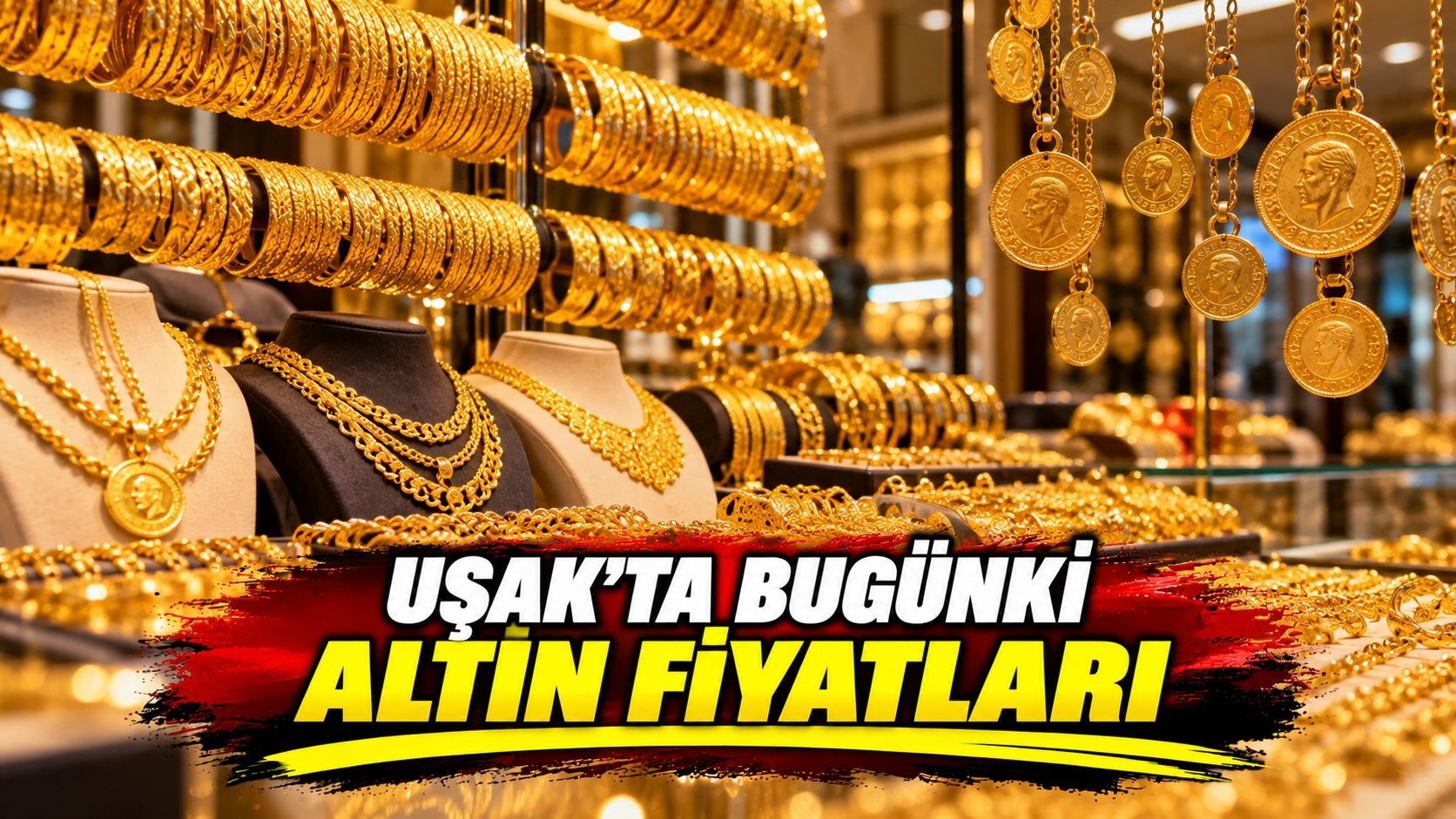 Uşak’ta Bugün Altın Fiyatları Düştü
